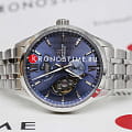 Orient Orient Star RE-AV0B08L механические мужские часы часы крупный план синий циферблата