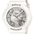 Casio Casio Baby-G BGA-160-7B1  BGA-160-7B1 кварцевые женские часы серебристый циферблат, браслет пластик — вид спереди