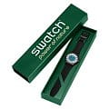 Swatch Swatch New Gent Bioceramic Standard SO32B119 кварцевые мужские часы часы крупный план голубой циферблата
