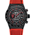 TAG Heuer TAG Heuer Carrera CAR2A1J.FC6416  CAR2A1J.FC6416 механические мужские часы  черный циферблат, браслет кожа + каучук — вид спереди