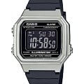 Casio Casio Standard Digital W-217HM-7BVEF (W-217HM-7B)  W-217HM-7BVEF кварцевые мужские часы  черный циферблат, браслет пластик — вид спереди