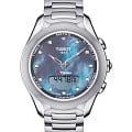 Tissot Tissot T-Touch Lady Solar T075.220.11.106.01 T Touch T0752201110601 кварцевые женские часы  перламутровый циферблат, браслет нержавеющая сталь — вид спереди