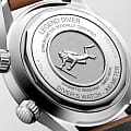 Longines Longines Legend Diver L3.764.4.50.0  — детали корпуса и кожаный