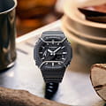 Casio Casio G-Shock GA-2100PTS-8ADR (GA-2100PTS-8A) электронные мужские часы часы, крупный план серый циферблат