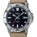 Casio Casio Collection MTP-VD01-5EVUDF  MTP-VD01-5E кварцевые мужские часы черный циферблат, браслет силикон — вид спереди