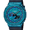 Casio Casio G-Shock GM-2140GEM-2A лимитированной серии GM-2140GEM-2A электронные мужские часы бирюзовый циферблат, браслет пластик — вид спереди
