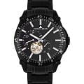 Jacques Lemans Jacques Lemans Derby 1-2201F  1-2201F механические мужские часы  черный циферблат, браслет нержавеющая сталь с pvd-покрытием — вид спереди
