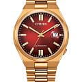 Citizen Citizen Tsuyosa NJ0153-82X  NJ0153-82X механические мужские часы  красный циферблат, браслет нержавеющая сталь с ip-покрытием — вид спереди