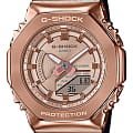 Casio Casio G-Shock GM-S2100PG-1A4 GM GM-S2100PG-1A4 электронные женские часы золотой циферблат, браслет пластик — вид спереди