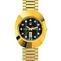 Rado Rado The Original Automatic R12413613 Automatic R12413613 механические мужские часы  черный циферблат, браслет нержавеющая сталь с pvd-покрытием — вид спереди