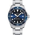 Certina Certina DS Action Diver Powermatic C032.807.11.041.00 DS Action C0328071104100 механические мужские часы синий циферблат, браслет нержавеющая сталь — вид спереди
