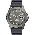 Fossil Fossil Blue FS5994  FS5994 кварцевые мужские часы серый циферблат, браслет силикон — вид спереди