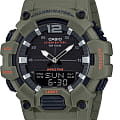 Casio Casio Collection HDC-700-3A2VEF  HDC-700-3A2VEF кварцевые мужские часы черный циферблат, браслет пластик — вид спереди
