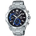 Casio Casio Edifice EFR-557CD-1A EFR EFR-557CD-1A кварцевые мужские часы черный циферблат, браслет 18-каратное желтое золото — вид спереди