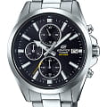 Casio Casio Edifice EFV-560D-1A EFV EFV-560D-1A кварцевые мужские часы черный циферблат, браслет нержавеющая сталь — вид спереди