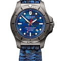 Victorinox Victorinox I.N.O.X. 241813  241813 кварцевые мужские часы синий циферблат, браслет тканевый — вид спереди