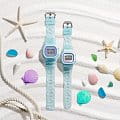 Casio Casio G-Shock SLV-21B-2E мужские часы фиолетовый циферблат на запястье