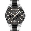 Jacques Lemans Jacques Lemans Derby 1-2204F  1-2204F механические мужские часы  черный циферблат, браслет нержавеющая сталь с pvd-покрытием — вид спереди