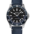 Mido Mido Ocean Star GMT M026.629.17.051.00  M0266291705100 механические мужские часы  черный циферблат, браслет тканевый — вид спереди