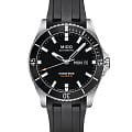 Mido Mido Ocean Star 200 M026.430.17.051.00  M0264301705100 механические мужские часы черный циферблат, браслет каучук — вид спереди