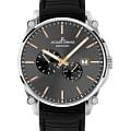 Jacques Lemans Jacques Lemans Derby 1-2200C  1-2200C механические мужские часы  черный циферблат, браслет кожаный — вид спереди