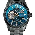 Orient Orient Star Joker Automatic RE-AV0131L  RE-AV0131L механические мужские часы синий циферблат, браслет нержавеющая сталь с pvd-покрытием — вид спереди