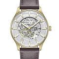 Kenneth Cole Kenneth Cole Automatic KCWGX0057901  KCWGX0057901 механические мужские часы белый циферблат, браслет кожаный — вид спереди