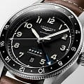 Longines Longines Spirit L3.812.4.53.2 механические мужские часы часы крупный план черный циферблата