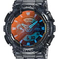 Casio Casio G-Shock GA-110TLS-8ADR (GA-110TLS-8A) GA-110 GA-110TLS-8A электронные мужские часы  циферблат, браслет пластик — вид спереди