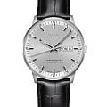 Mido Mido Commander Chronometer M021.431.16.031.00  M0214311603100 механические мужские часы серебристый циферблат, браслет кожаный — вид спереди