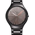 Rado Rado True Thinline Deep Web R27969182 Automatic R27969182 механические мужские часы черный циферблат, браслет высокотехнологичная керамика — вид спереди