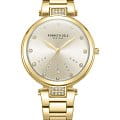Kenneth Cole Kenneth Cole Classic KCWLG2237302  KCWLG2237302 кварцевые женские часы золотой циферблат, браслет сталь с ip покрытием — вид спереди