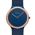 Obaku Obaku  Mesh  V285LESLML  V285LESLML кварцевые женские часы синий циферблат, браслет нержавеющая сталь — вид спереди