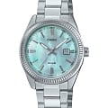 Casio Casio Collection LTP-1302DS-2A   LTP-1302DS-2A  кварцевые женские часы бирюзовый циферблат, браслет нержавеющая сталь — вид спереди