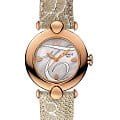 Tissot Tissot Pretty Lady 18K Gold T918.210.76.117.01  T9182107611701 кварцевые женские часы  перламутровый циферблат, браслет кожаный — вид спереди