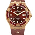 Maurice Lacroix Maurice Lacroix Aikon Venturer Asia Special Edition AI6058-BRZ6B-530-6  AI6058-BRZ6B-530-6 механические мужские часы коричневый циферблат, браслет каучук — вид спереди