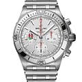 Breitling Breitling Chronomat B01 42 Six Nations England AB0134A71A1A1  AB0134A71A1A1 механические мужские часы серебристый циферблат, браслет нержавеющая сталь — вид спереди
