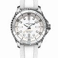 Breitling Breitling Superocean Automatic 36 A17377211A1S1  A17377211A1S1 механические мужские часы белый циферблат, браслет каучук — вид спереди