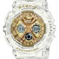 Casio Casio Baby-G BA-130CVG-7A  BA-130CVG-7A кварцевые женские часы золотой циферблат, браслет пластик — вид спереди
