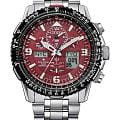 Citizen Citizen Promaster JY8086-89X  JY8086-89X кварцевые мужские часы  красный циферблат, браслет нержавеющая сталь — вид спереди