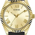 Guess Guess Dress GW0724L2  GW0724L2 кварцевые женские часы золотой циферблат, браслет силикон — вид спереди