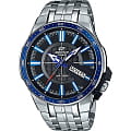 Casio Casio Edifice EFR-106D-1A2 EFR EFR-106D-1A2 кварцевые мужские часы синий циферблат, браслет 18-каратное желтое золото — вид спереди