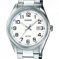 Casio Casio LTP-1302D-7B  LTP-1302D-7B кварцевые женские часы белый циферблат, браслет нержавеющая сталь — вид спереди
