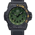 Luminox Luminox Navy SEAL Foundation XS.3517.NSF.SET  XS.3517.NSF.SET кварцевые мужские часы зеленый циферблат, браслет резина — вид спереди
