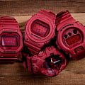 Casio Casio G-Shock DW-6935C-4 электронные мужские часы часы крупный план красный циферблата