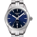 Tissot Tissot PR 100 Lady T101.210.11.041.00 PR 100 T1012101104100 кварцевые женские часы синий циферблат, браслет нержавеющая сталь — вид спереди