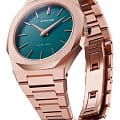 D1 Milano D1 Milano Ultra Thin UTBU02 кварцевые мужские часы часы крупный план зеленый циферблата