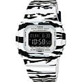 Casio Casio G-Shock DW-D5600BW-7E  DW-D5600BW-7E электронные мужские часы черный циферблат, браслет пластик — вид спереди