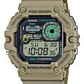 Casio Casio Collection WS-1700H-5A  WS-1700H-5A кварцевые мужские часы  циферблат, браслет пластик — вид спереди