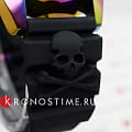 Philipp Plein Philipp Plein The Skull Carbon Fiber PWAAA2123 кварцевые мужские часы часы, крупный план черный циферблат